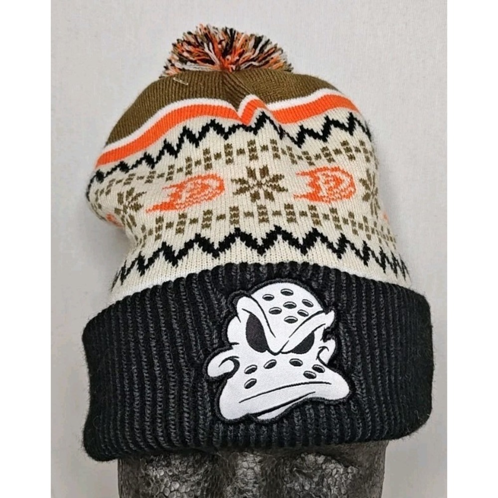 NHL Anaheim Ducks Chick-fil-A Holiday Beanie Embroidered Logo Adult Team colors